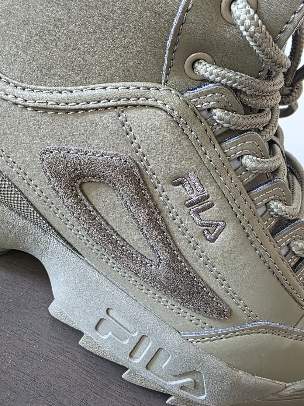FILA Women's Olive Green Fur-Lined Winter Boots - Picture 7 of 8
